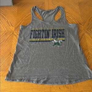 Notre Dame racer back tank top